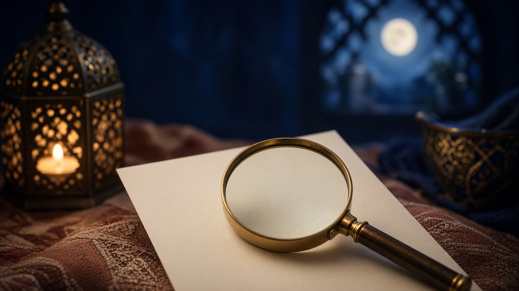 عدسة ودليل يرمزان إلى فحص تفاصيل الملف